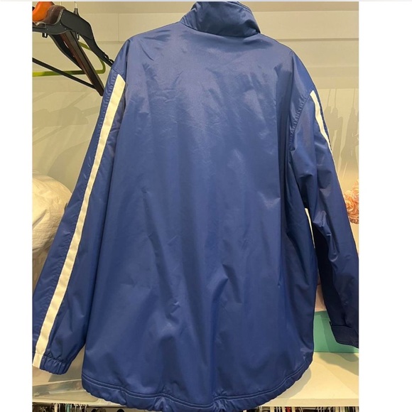 Blue Nike windbreaker jacket with fleece lining on the inside. Size L. - Picture 2 of 4